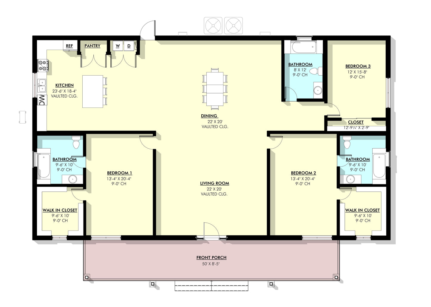 BCO-40073 Wilbur Barndominium House Plan