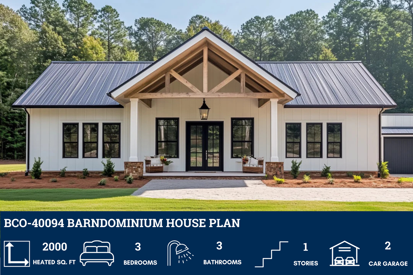 BCO-40094 Barndominium House Plan