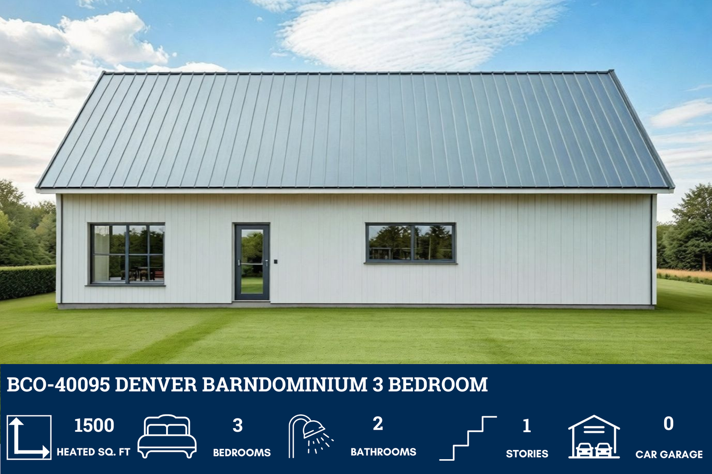 BCO-40095 Denver Barndominium House Plan