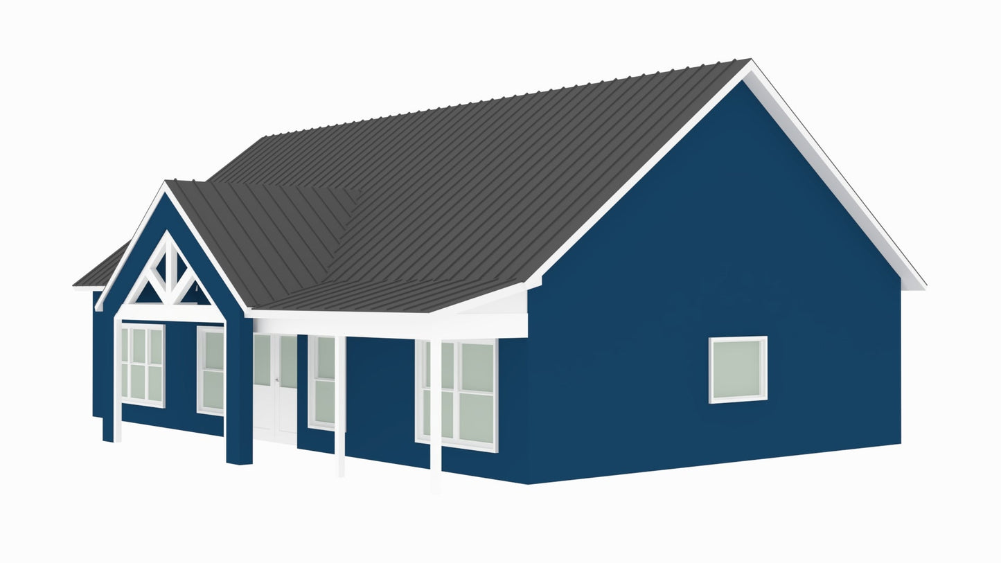 BCO-40095 Denver Barndominium House Plan