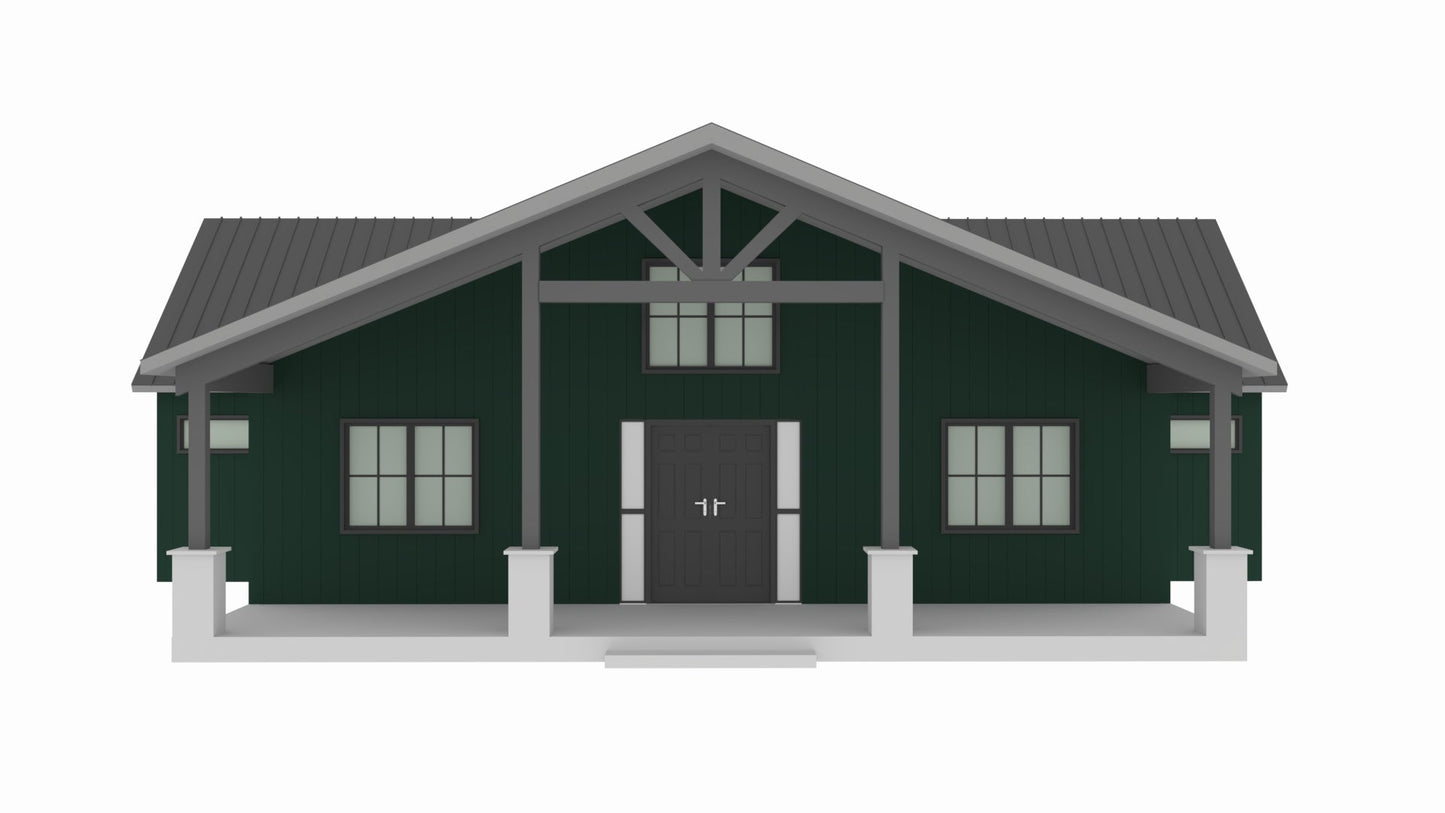 BCO-40098 General Barndominium House Plan