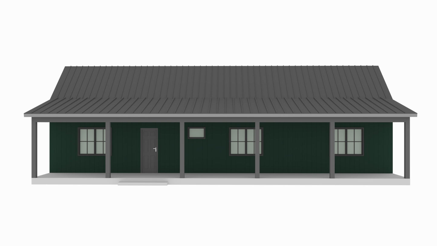 BCO-40098 General Barndominium House Plan