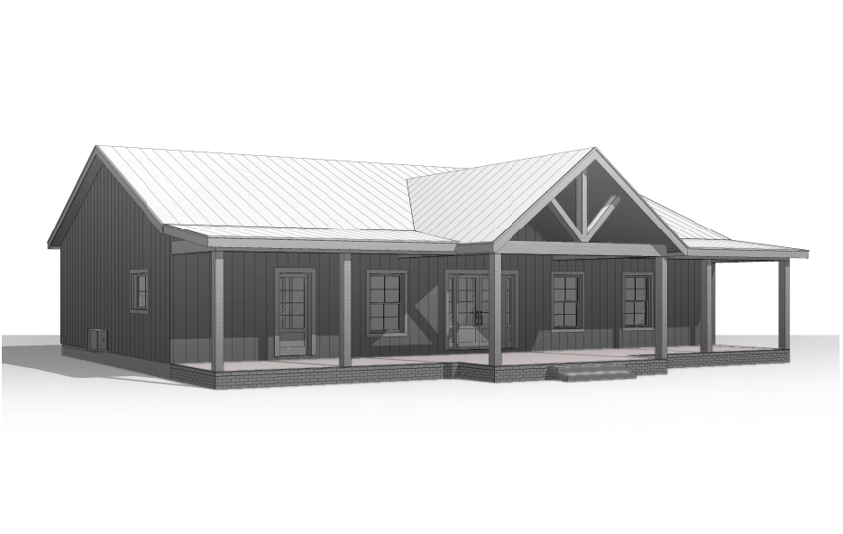 BCO-40102 Harry Barndominium House Plan
