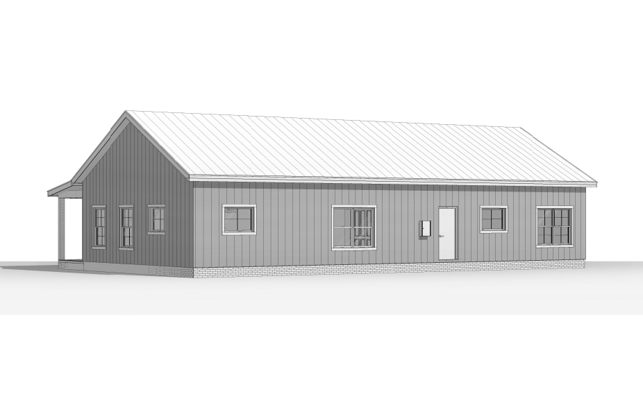 BCO-40102 Harry Barndominium House Plan