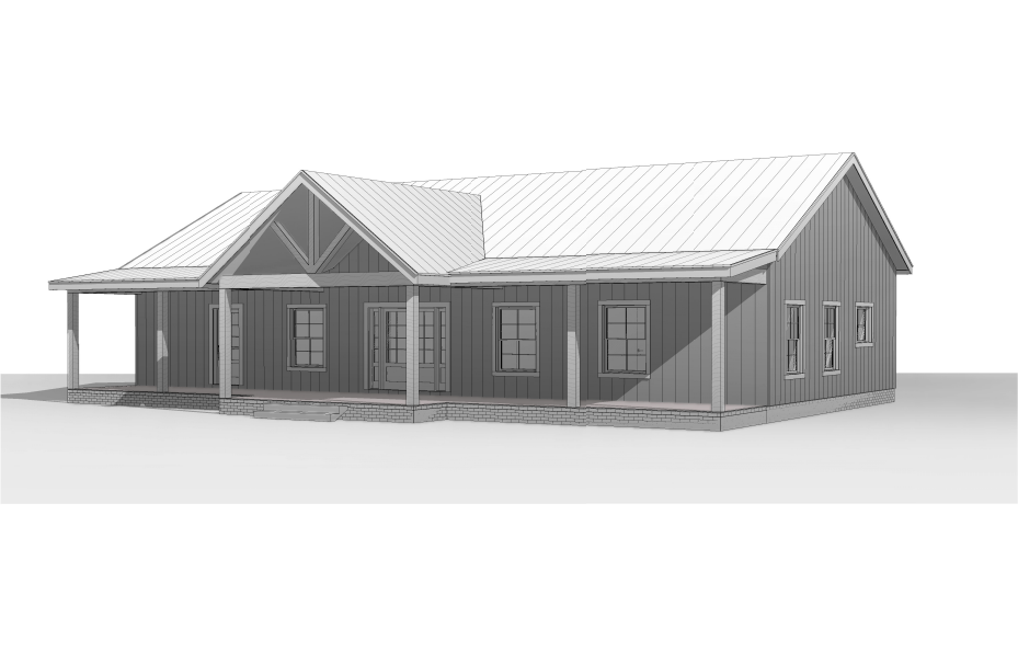 BCO-40102 Harry Barndominium House Plan
