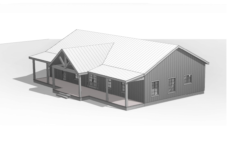 BCO-40102 Harry Barndominium House Plan
