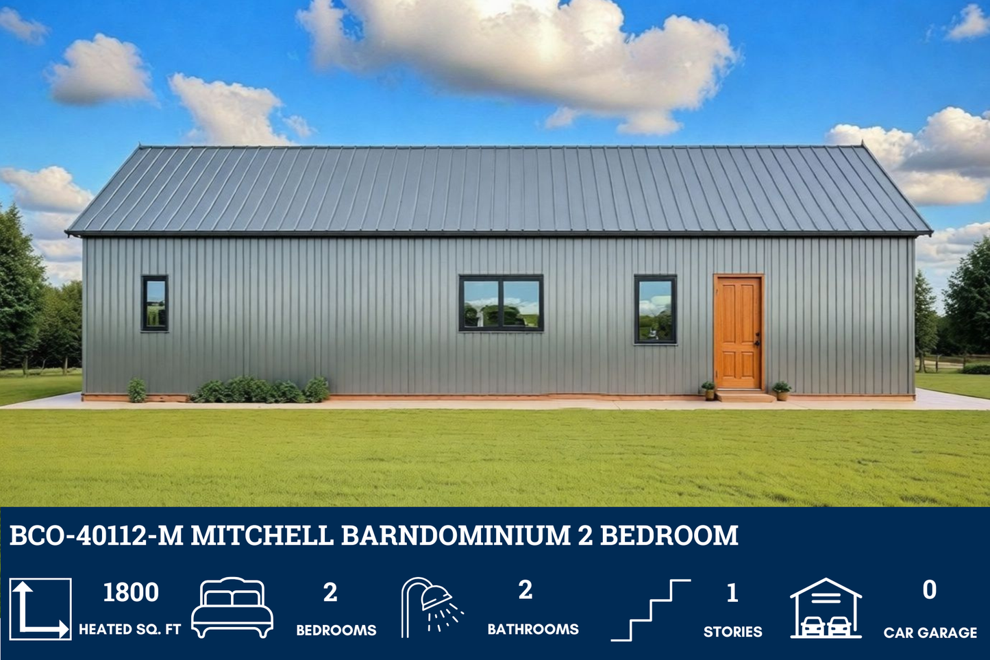 BCO-40112-M Mitchell Barndominium House Plan