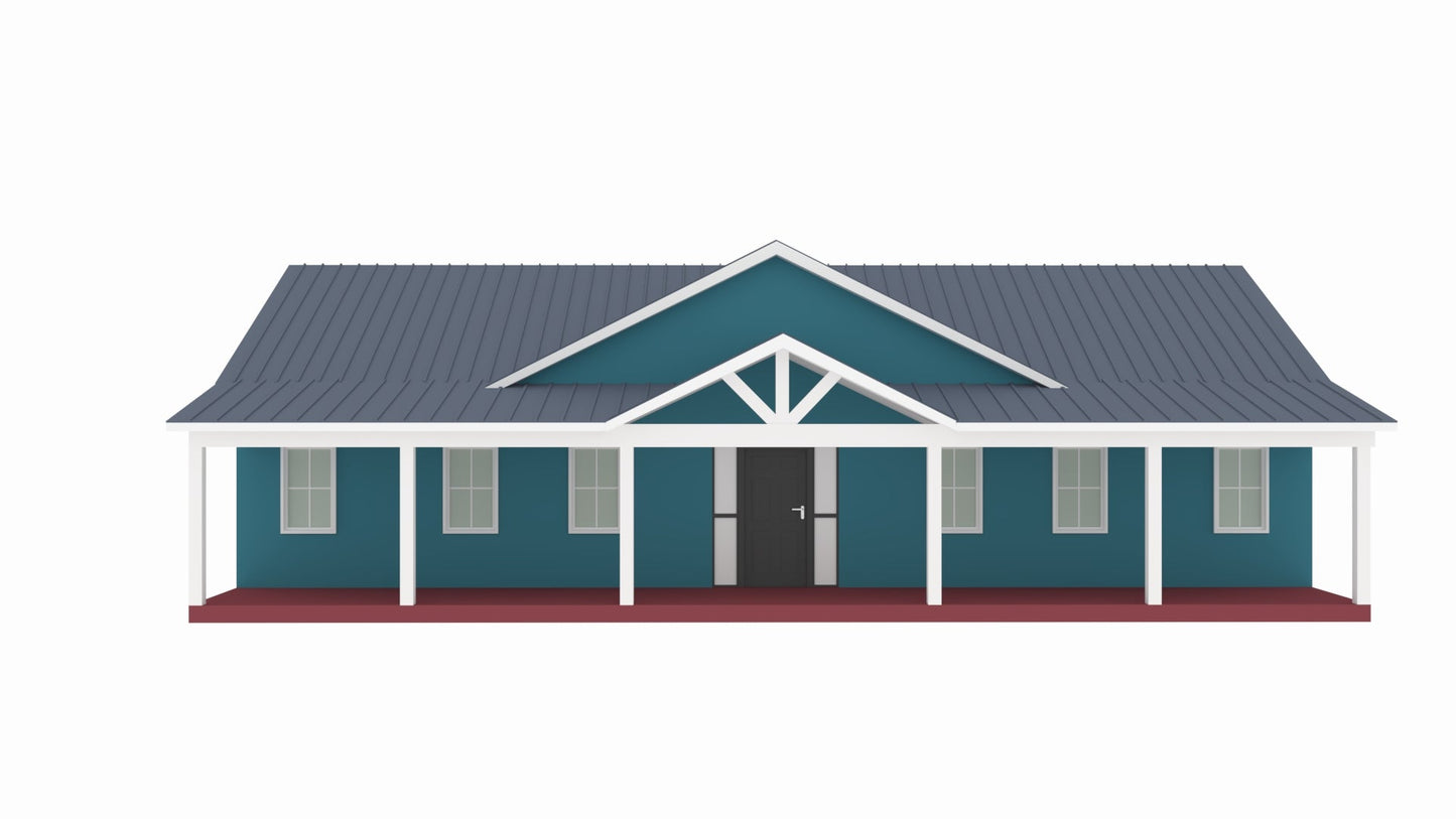 BCO-40112-M Mitchell Barndominium House Plan