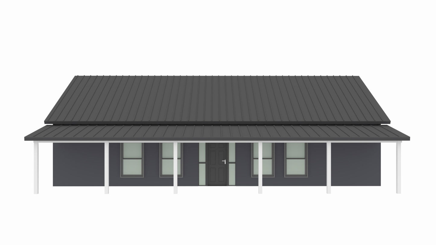 BCO-40116 Knox Barndominium House Plan