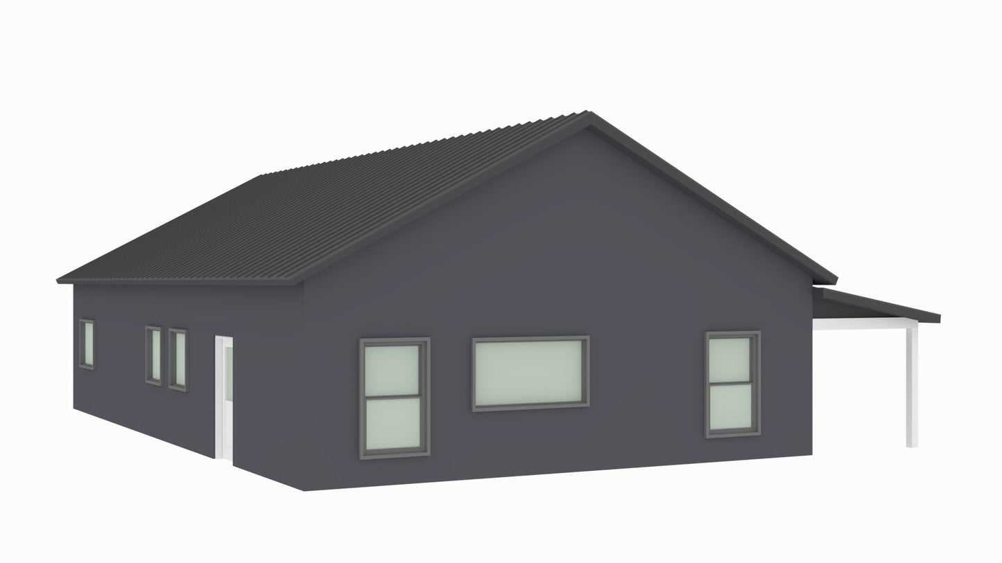 BCO-40116 Knox Barndominium House Plan