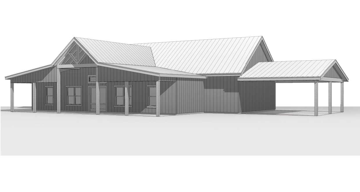 BCO-40117 Lauren Barndominium House Plan