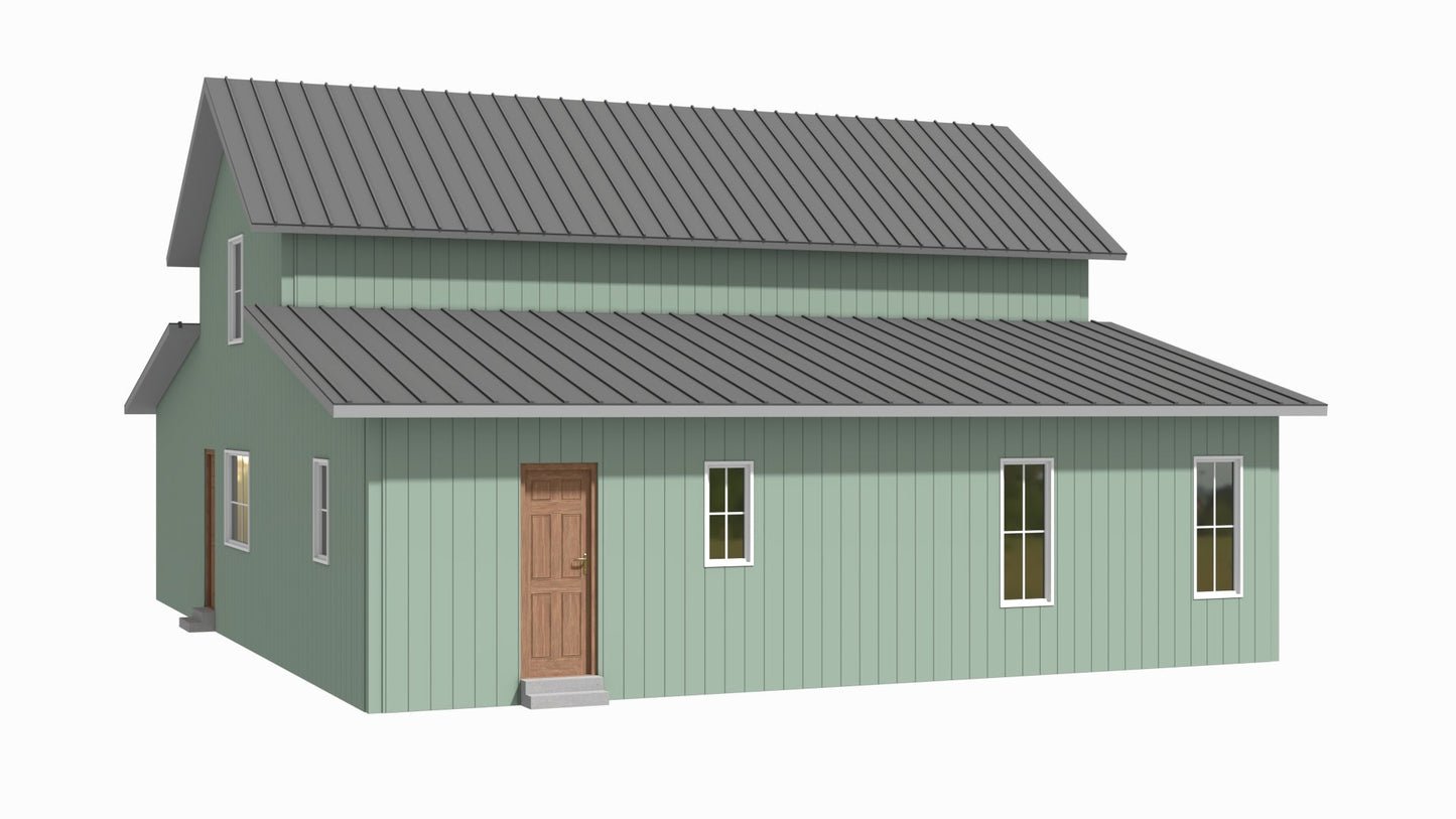 BCO-40141-N Nora Modern Farmhouse Plan