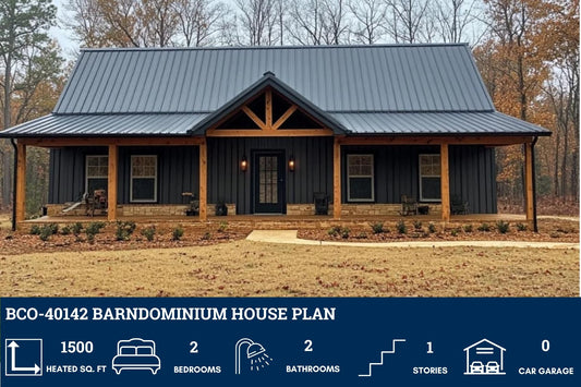 BCO-40142 Jonah Barndominium House Plan