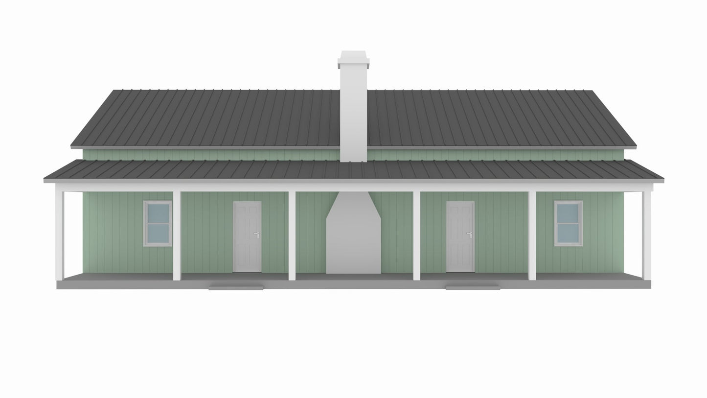 BCO-40153-G George Barndominium House Plan