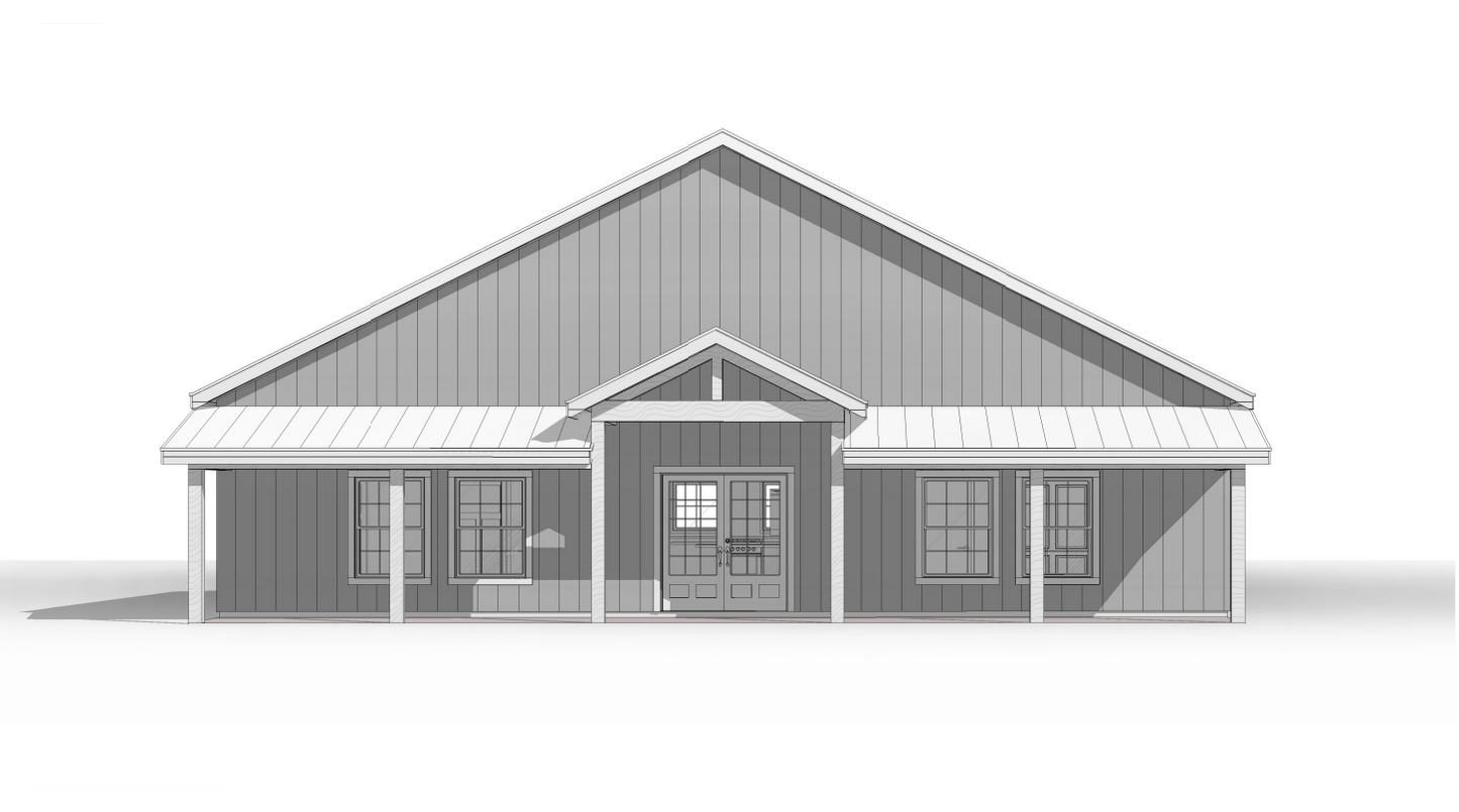 BCO-40155 Melissa Barndominium House Plan