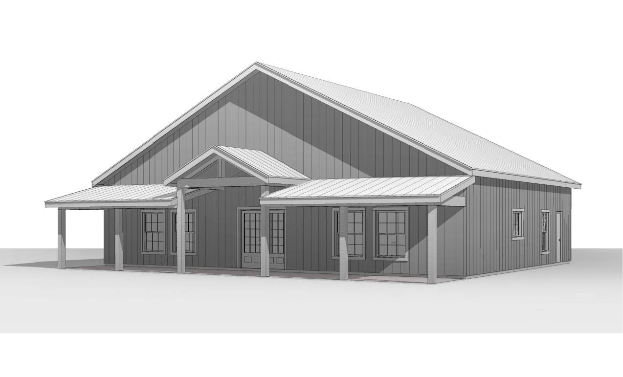 BCO-40155 Melissa Barndominium House Plan