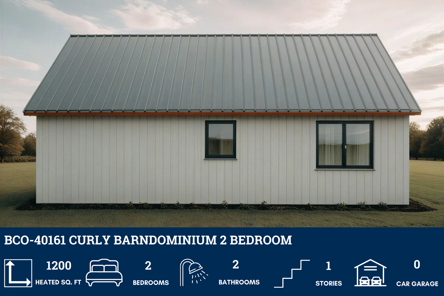 BCO-40161 Curly Barndominium House Plan