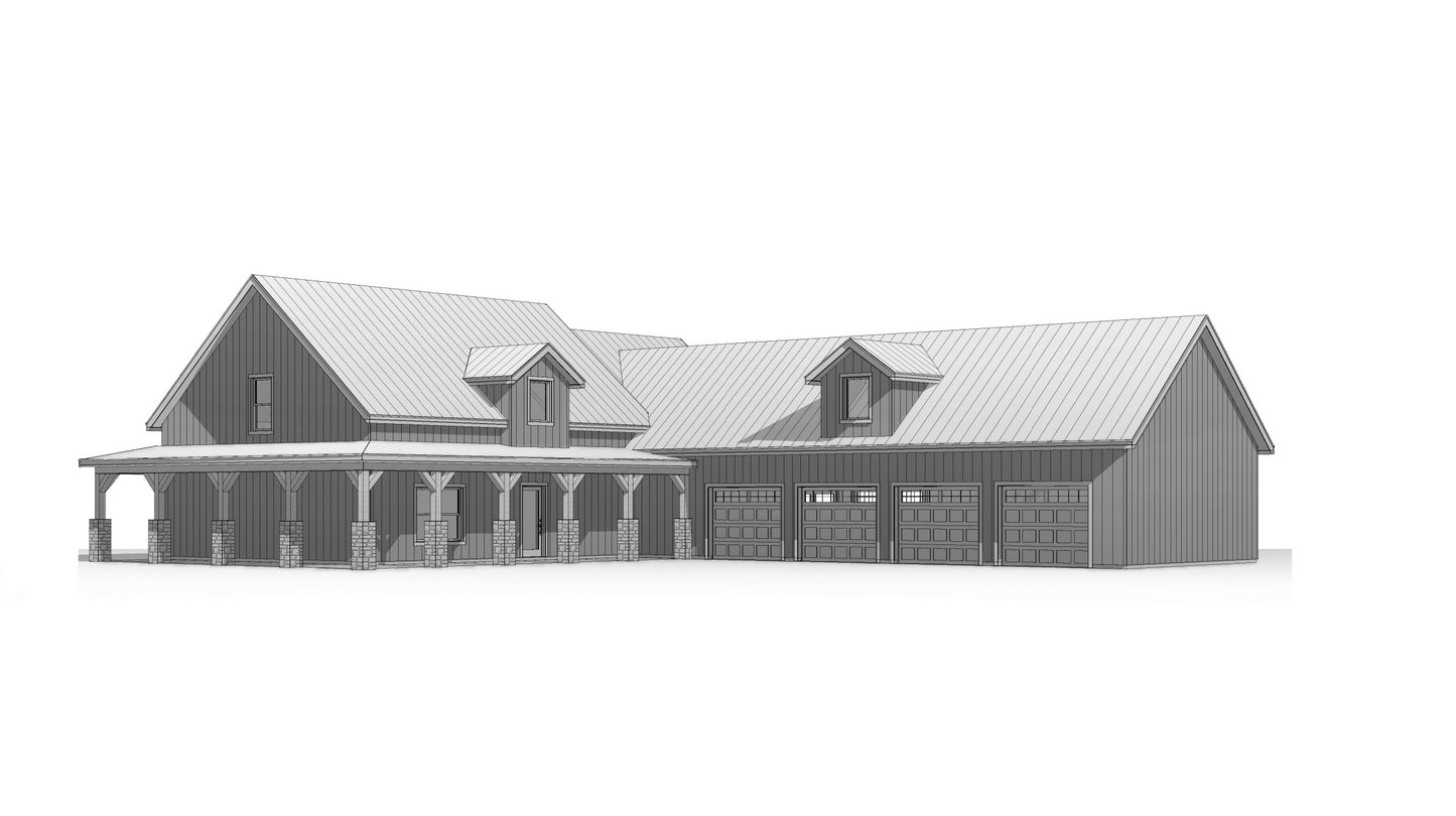 BCO-40176 Spencer Modern Farmhouse Plan