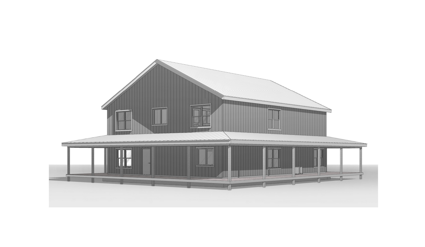 BCO-40206 Margaret Modern Farmhouse Plan