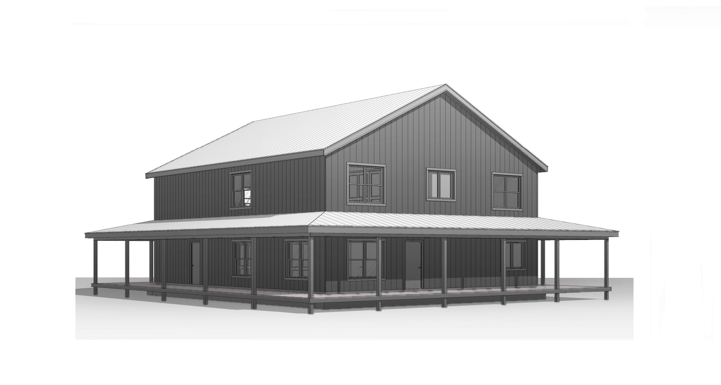 BCO-40206 Margaret Modern Farmhouse Plan