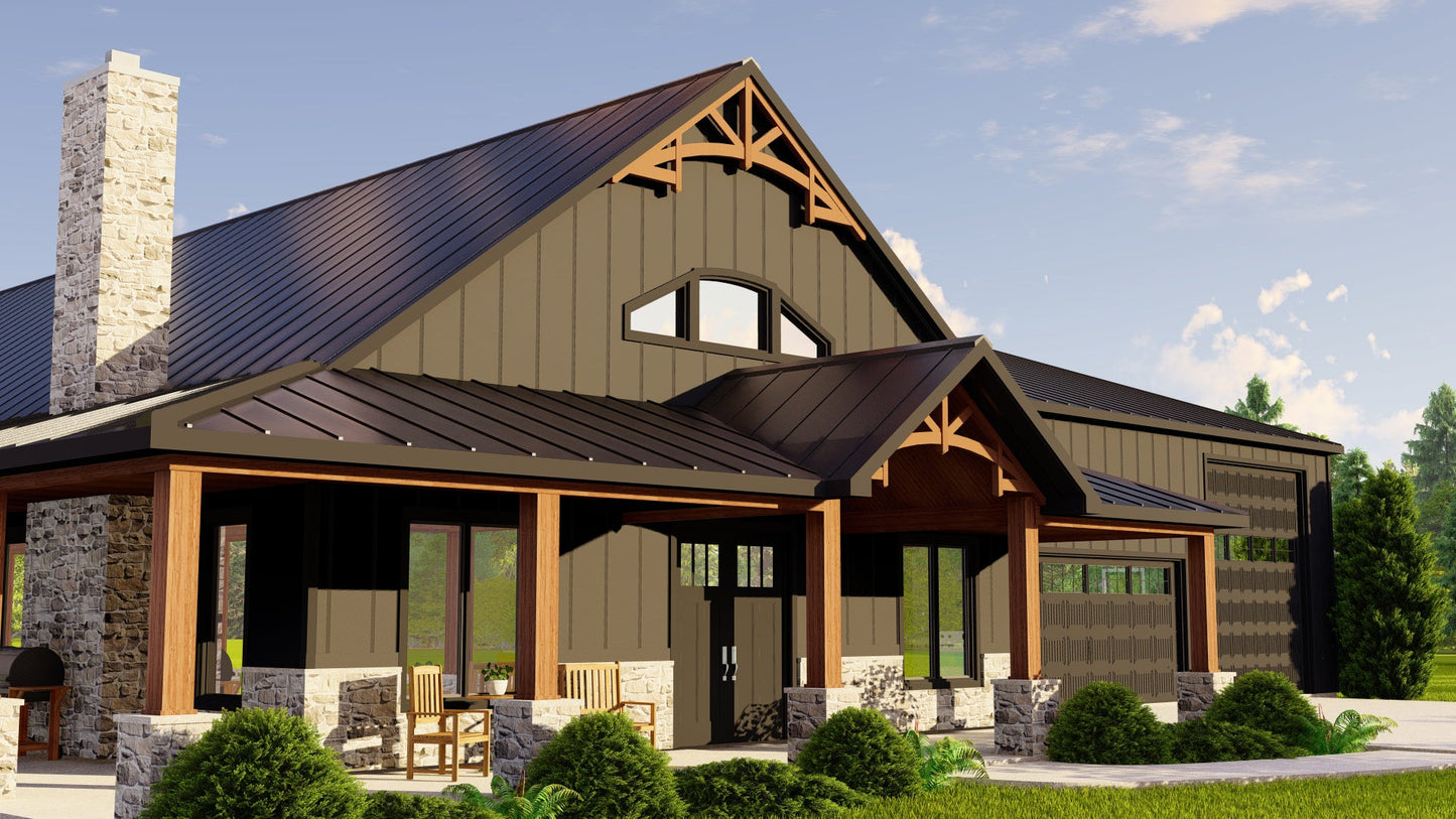 BG-20003-B Fairhaven Barndominium House Plan