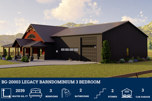 BG-20003 Legacy Barndominium House Plan
