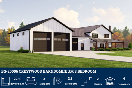 BG-20006 Crestwood Barndominium House Plan
