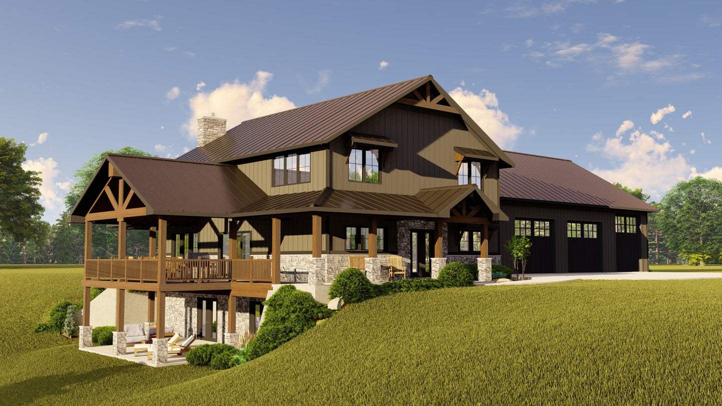 BG-20008 Harrison Barndominium House Plan