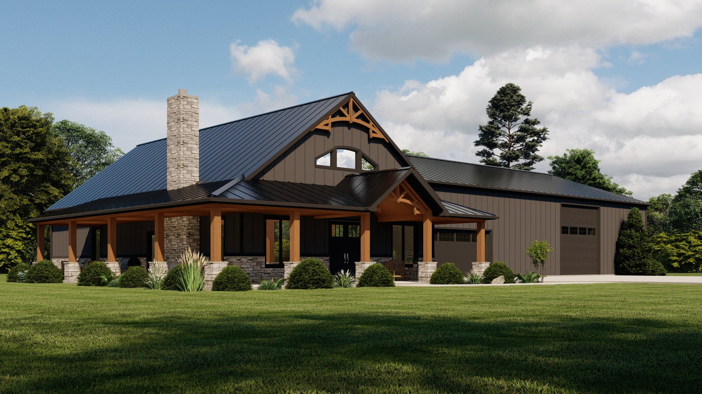BG-20012 Marshall Barndominium House Plan