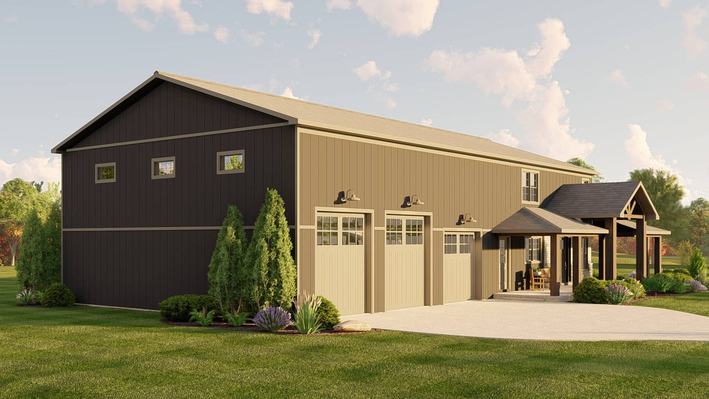 BG-20014 Bennett Barndominium House Plan