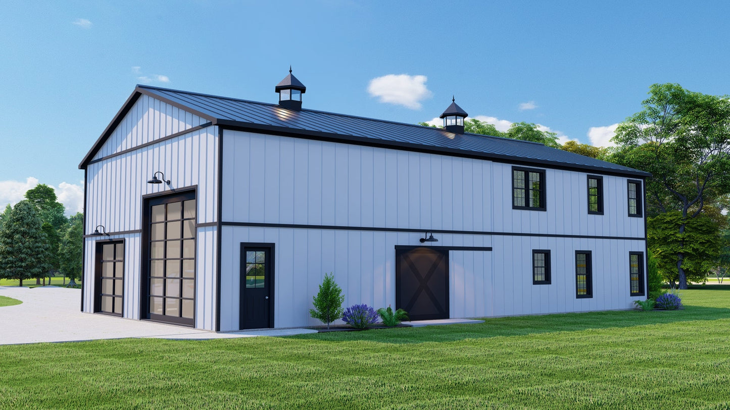 BG-20016 Thatcher Barndominium House Plan