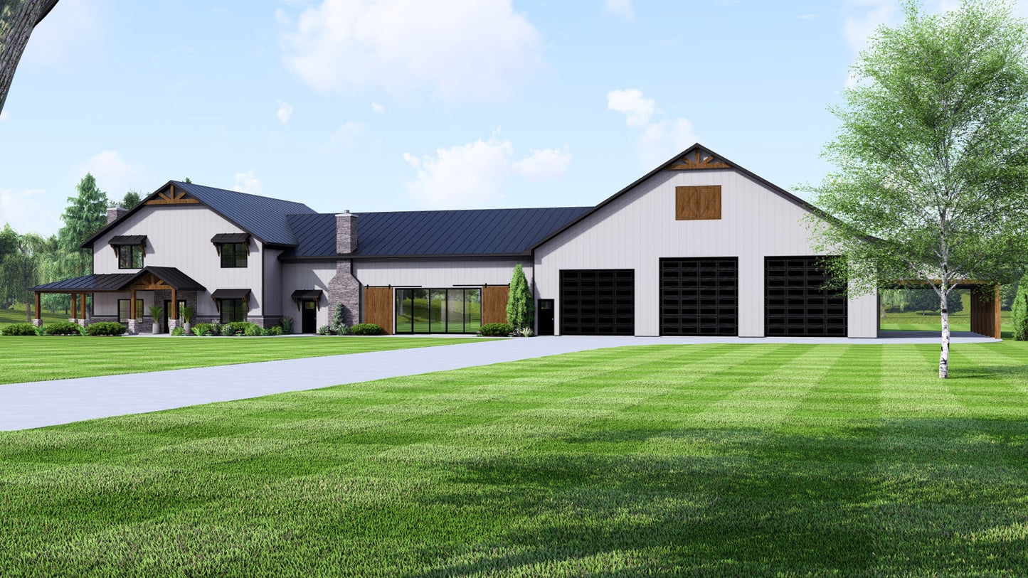 BG-20028 Ellington Barndominium House Plan