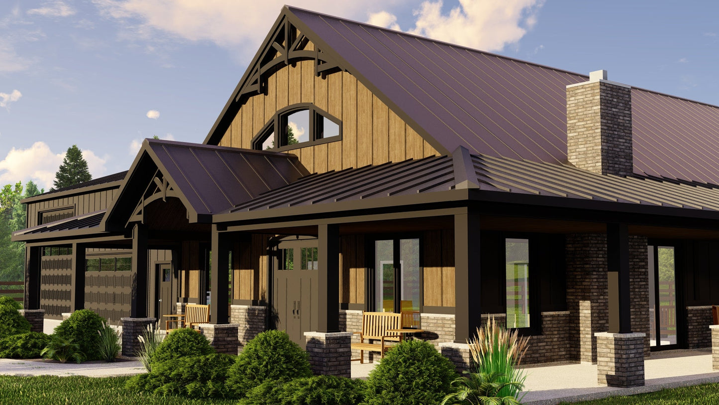 BG-20035 Yorkdale Barndominium House Plan