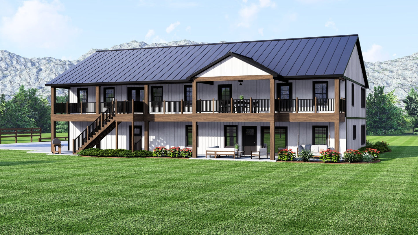 BG-20036 Linden Barndominium House Plan