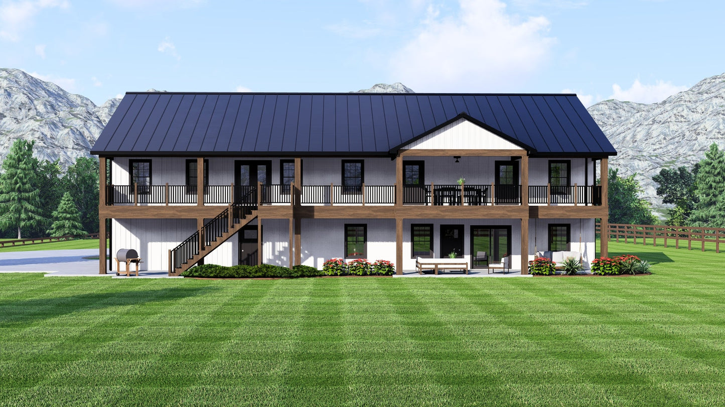 BG-20036 Linden Barndominium House Plan