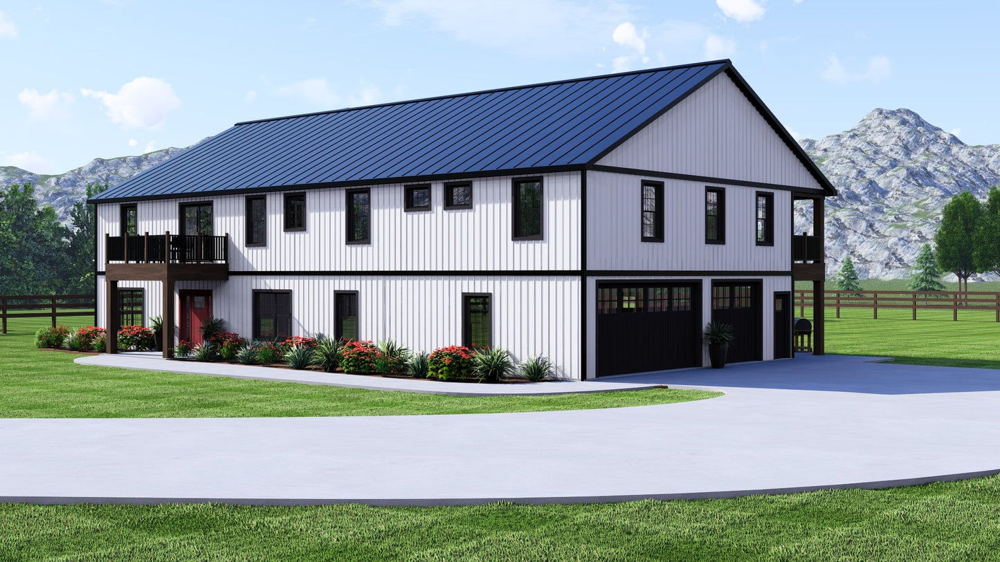 BG-20036 Linden Barndominium House Plan
