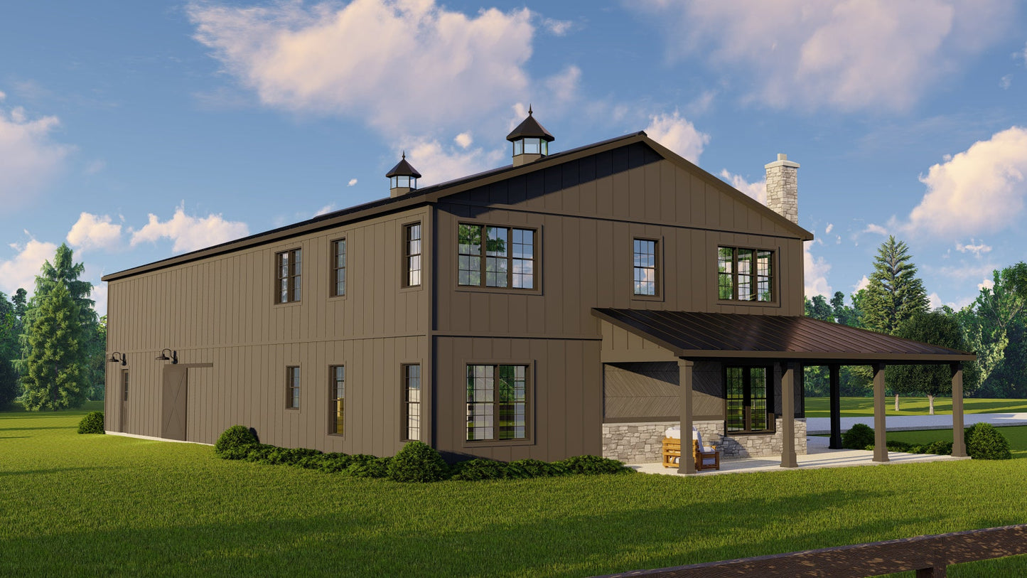 BG-20041 Hawthorne Barndominium House Plan