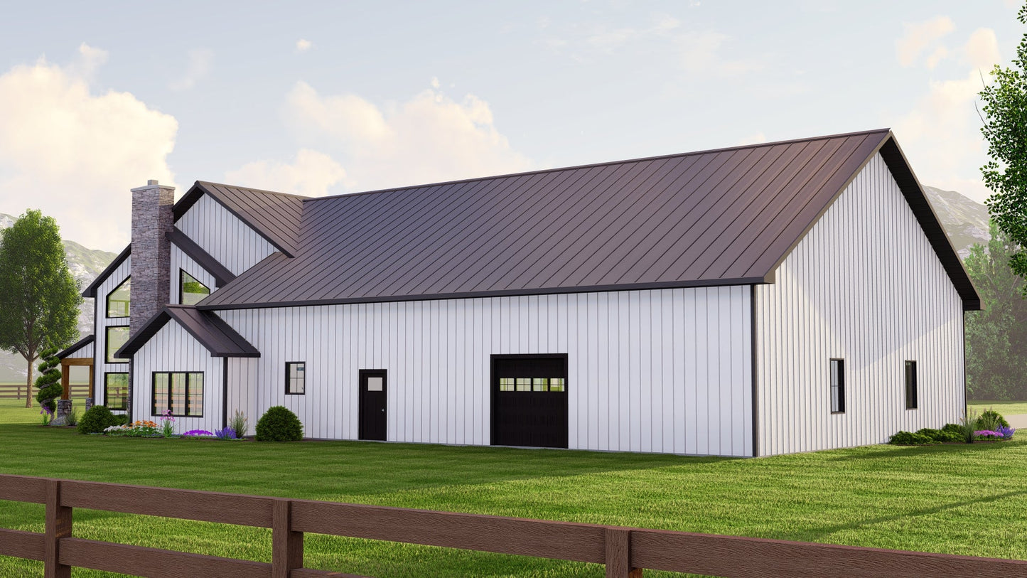 BG-20042 Prescott Barndominium House Plan