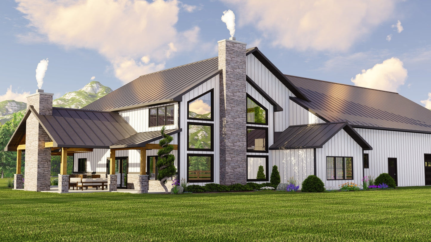 BG-20042 Prescott Barndominium House Plan