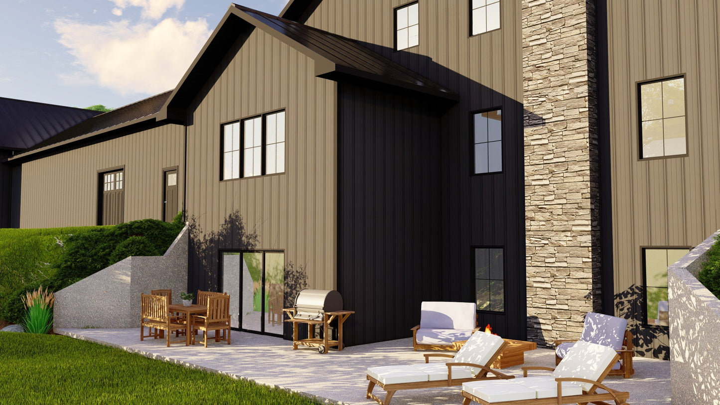 BG-20057 Blackwell Barndominium House Plan