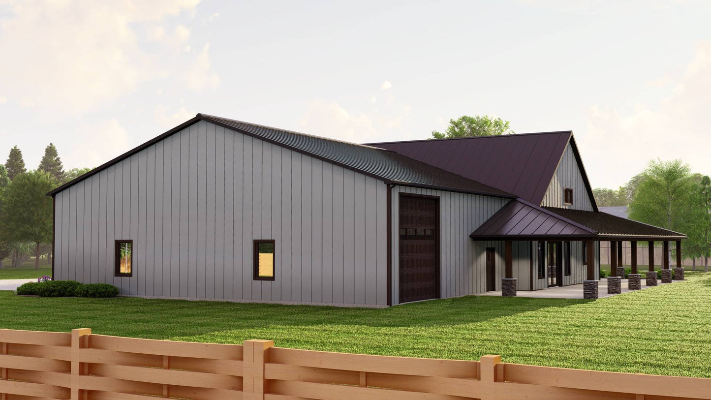 BG-20059 Duxbury Barndominium House Plan