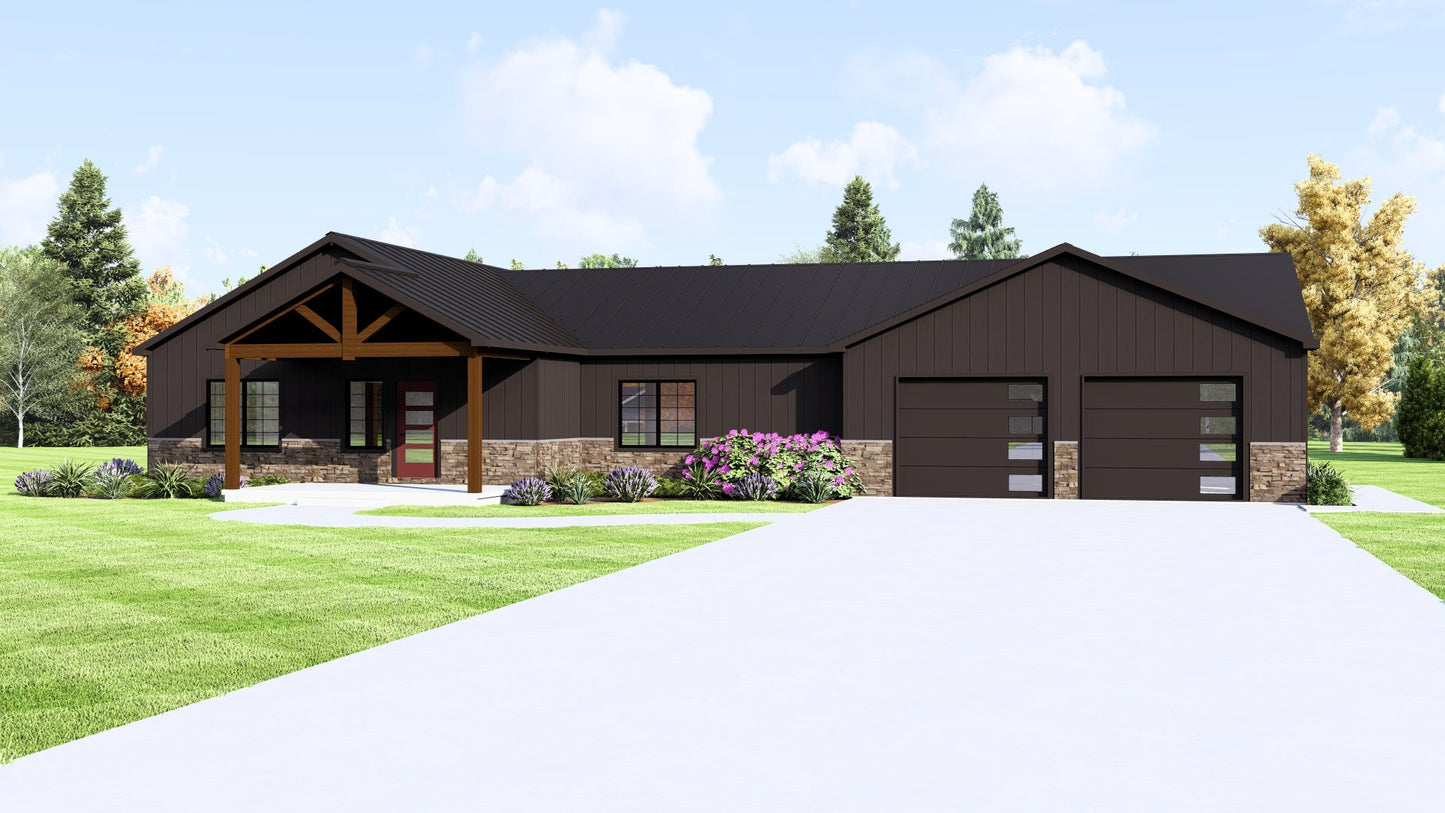 BG-20066 Wentworth Barndominium House Plan