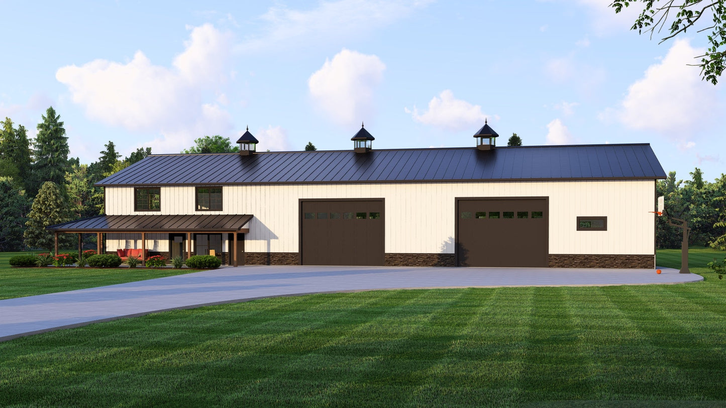 BG-20067 Channing Barndominium House Plan