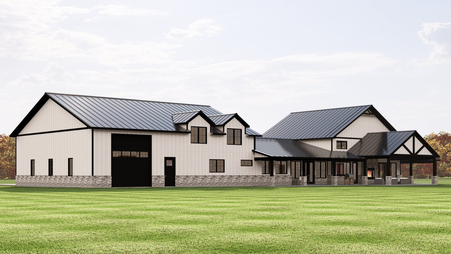 BG-20068 Emerson Barndominium House Plan