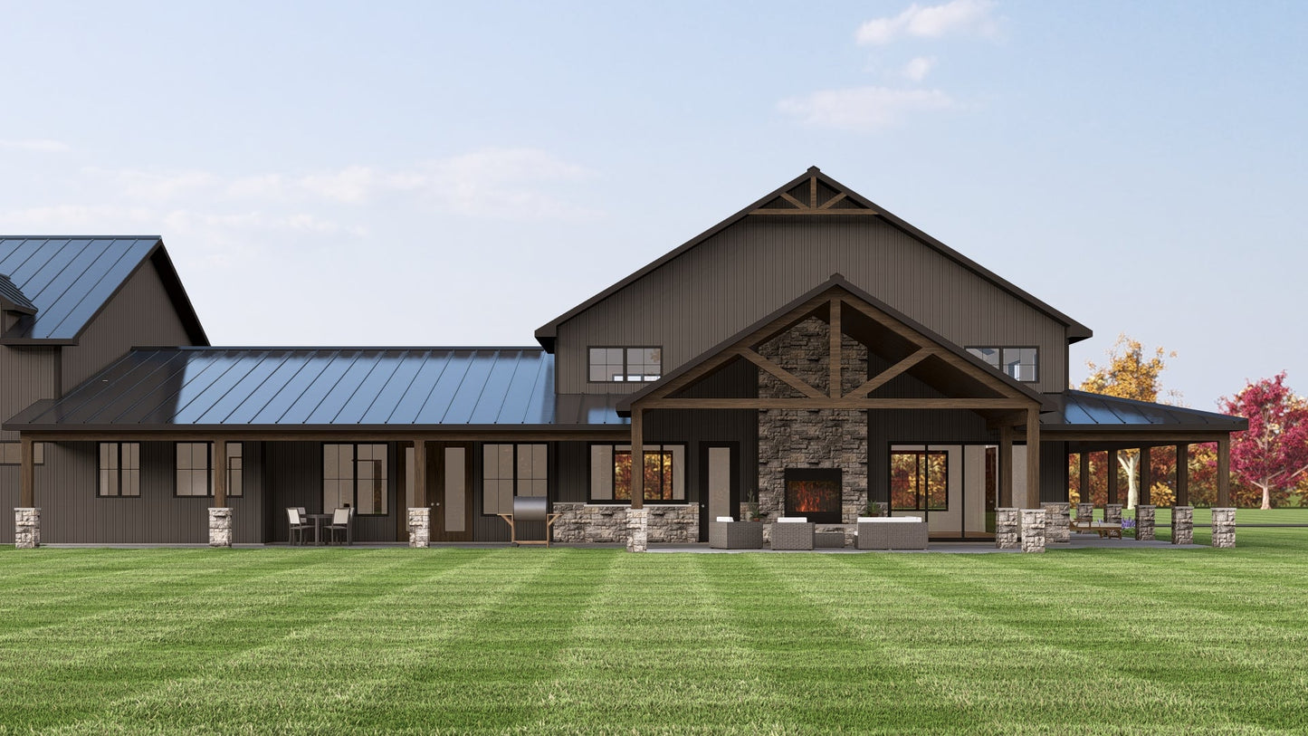 BG-20068 Emerson Barndominium House Plan