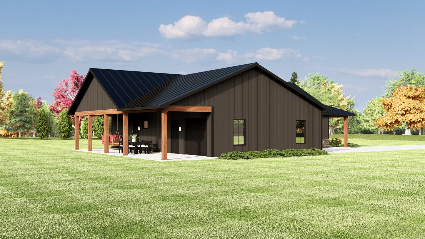 BG-20079 Greenwich Barndominium House Plan