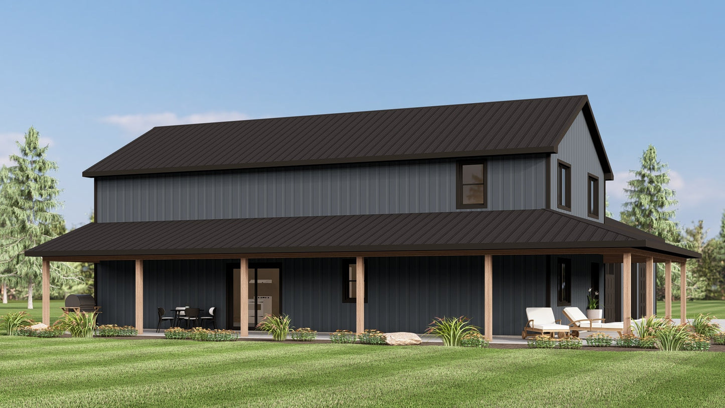 BG-20081 Vail Barndominium House Plan