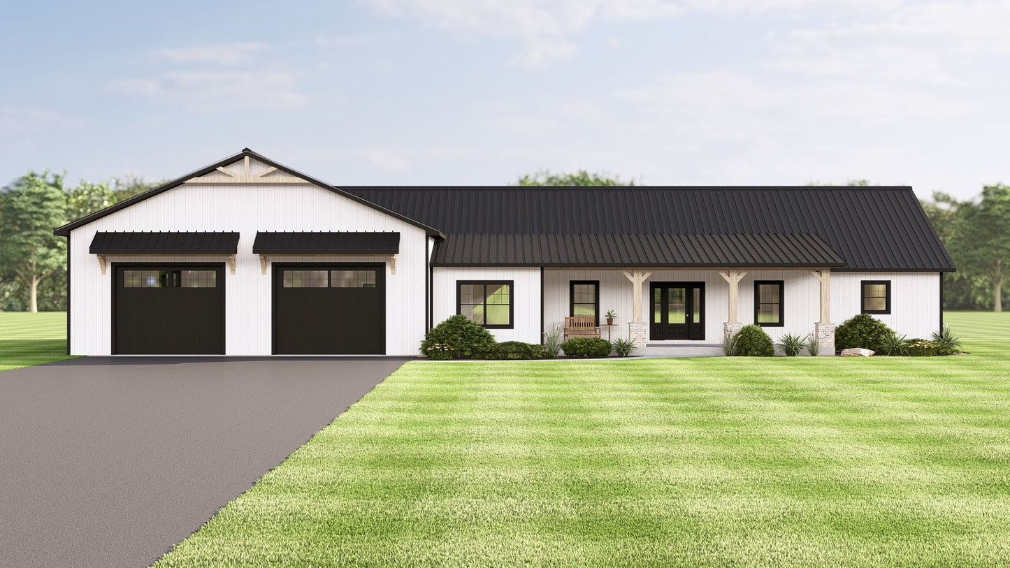 BG-20084 Brenton Barndominium House Plan