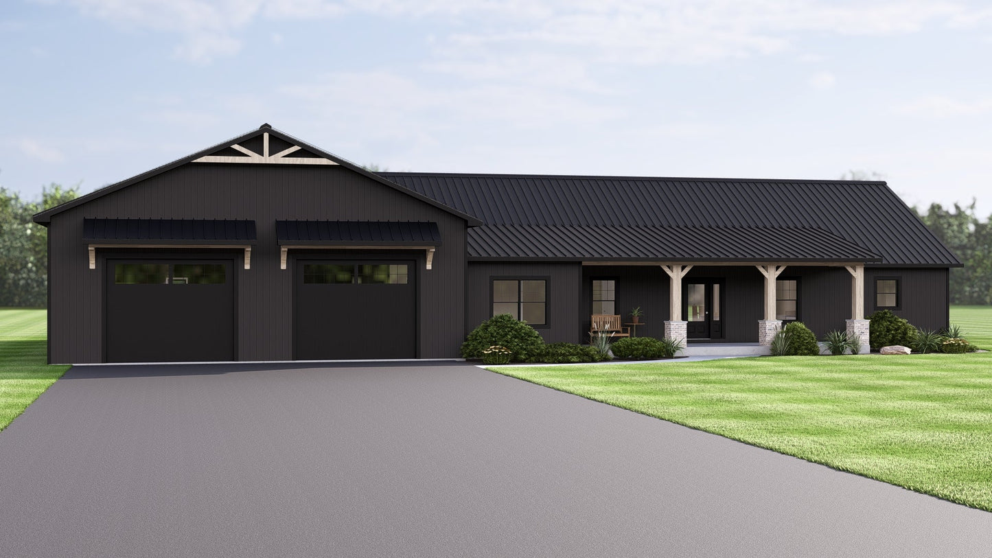 BG-20084 Brenton Barndominium House Plan