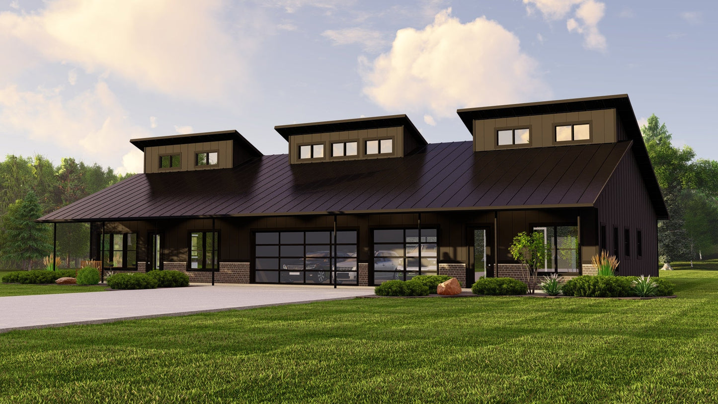 BG-20093 Copley Barndominium House Plan